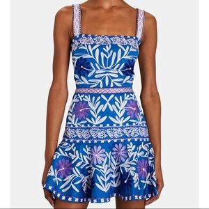 ALEXIS Venise Floral Embroidered Mini Dress S